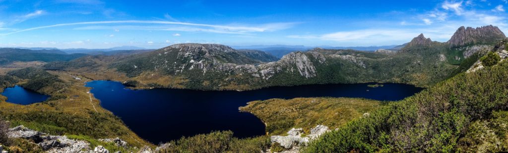Stunning views over Dove Lake from the Cradle Mountain Summit Trail.