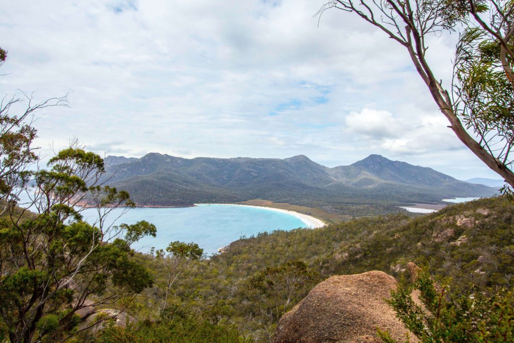 Stunning views from the lookout of Wineglass Bay.