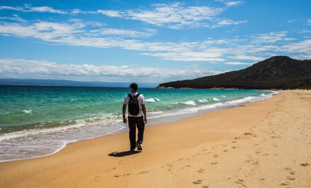 Enjoy your own company on one of the many deserted beaches that make up the Wineglass Bay & Hazards Beach Circuit.