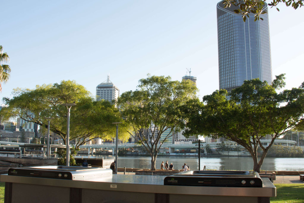 Enjoy one of the many free BBQ's at South Bank Parklands, Brisbane.